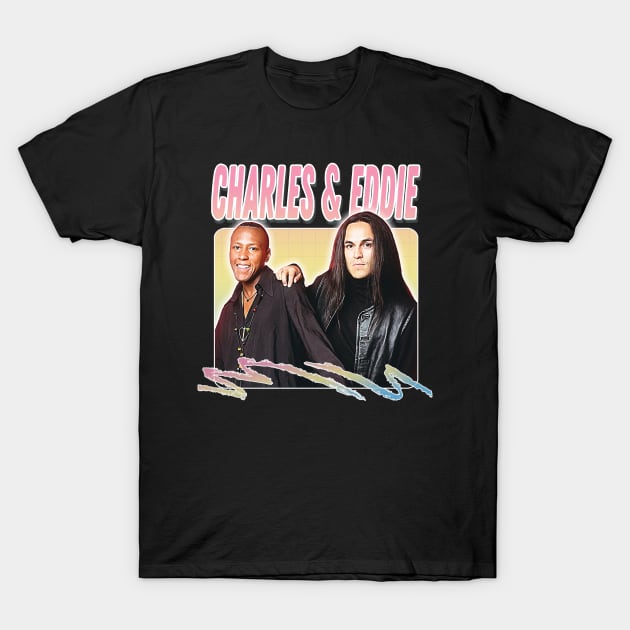 Charles & Eddie / 90s Style Fan Art Design T-Shirt by DankFutura